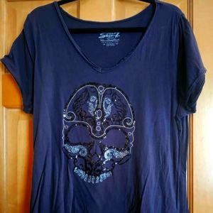 Seven Skull shirt, size 2X